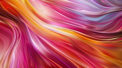 Abstract background with colorful waves flowing in harmony, creating a sense of movement and energy