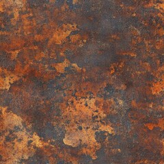 Photo of a seamless rusted brass texture, weathered look, deep rust patches