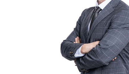 Ambitious businessman man in formalwear. Successful businessman isolated on white. Delegation of tasks. Business success of leader. Successful leadership leading business to success. CEO professional