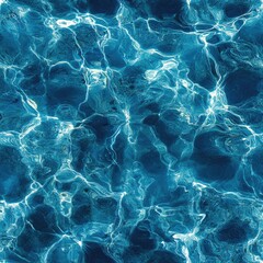 Photo of a seamless texture of calm bay water top view