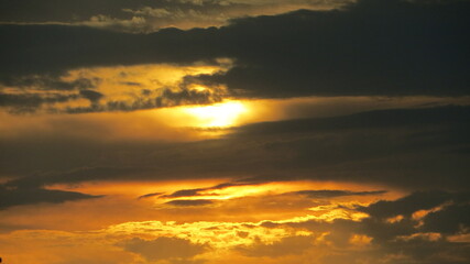 wonderfull sunset in the sky