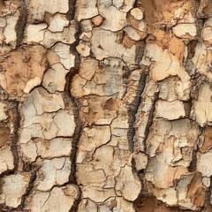 Photo of a seamless texture of cork bark