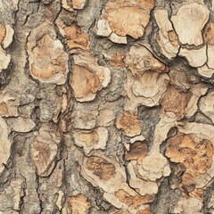 Obraz premium Photo of a seamless texture of cork bark