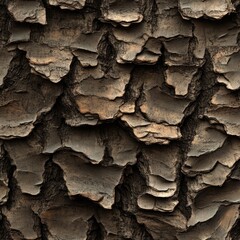 Photo of a seamless texture of hemlock bark