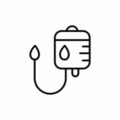 blood transfusion icon sign vector