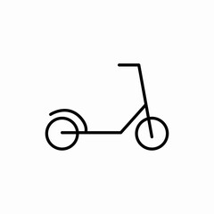 electric scooter icon sign vector