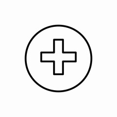 Fototapeta premium health clinic icon sign vector