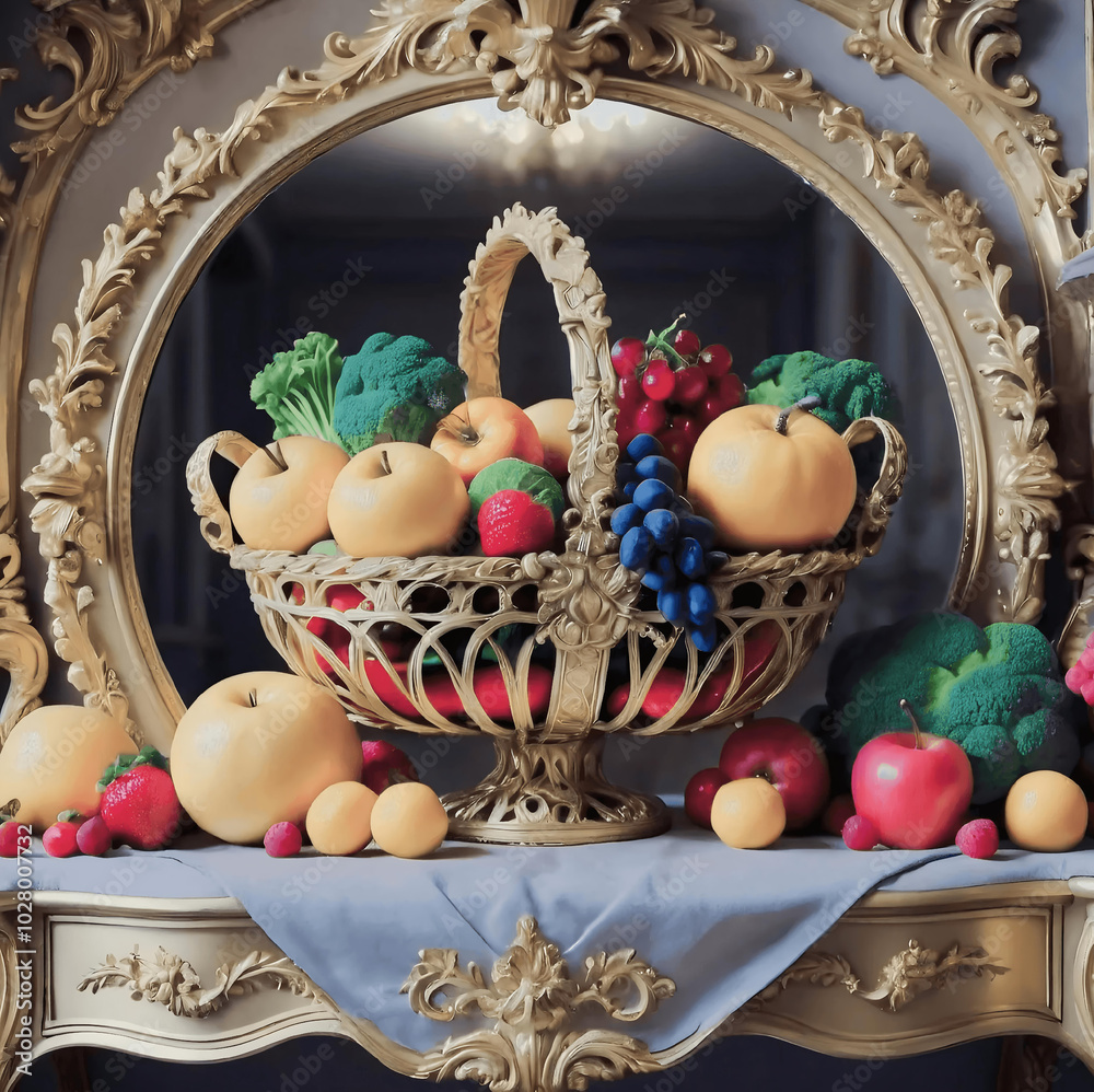 Wall mural Fruit basket