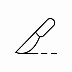 medical scalpel icon sign vector