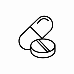pills and tablets icon sign vector