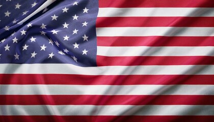 Fototapeta premium american flag wave close up