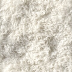 Obraz premium Photorealistic seamless texture of thick white fur