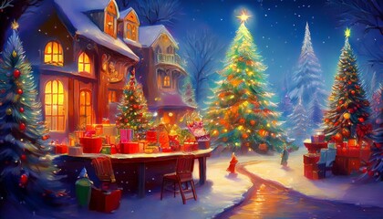 christmas and new year holidays concept