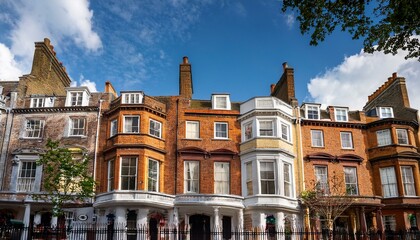 Obraz premium georgian houses in chelsea street chelsea london