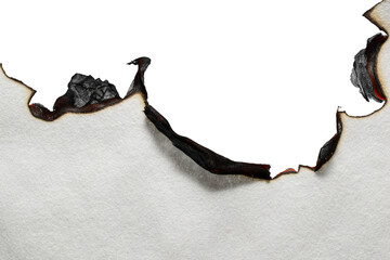 burning paper, glowing edge of paper
