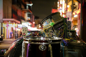 New Orleans Jazz Beads Drums Music Downtown 