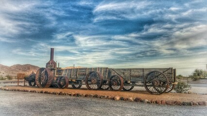 Old Dinah Mining Steam Tractor, Furnace Creek Ranch, Death Valley National Park, California