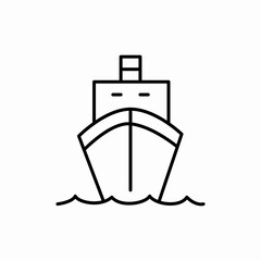 cargo boat icon sign vector