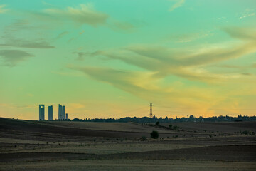 They are the tallest buildings in Spain. Each one is over 200 metres high, making them a landmark...