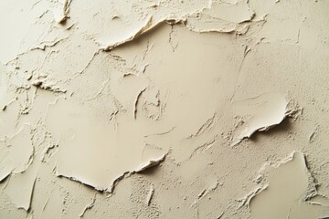 Textured matte surface in beige tones revealing fine powdery details with soft shadows and a...