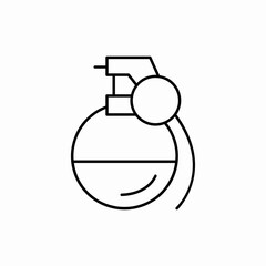 grenade military icon sign vector
