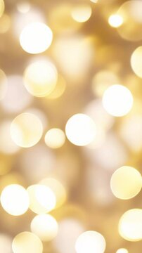 Background featuring soft focus bokeh lights, vertical video.