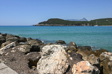 Obraz premium The mouth of the river Acheron at Ammoudia village, Epirus, Greece
