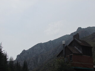 mountain hut in the mountains