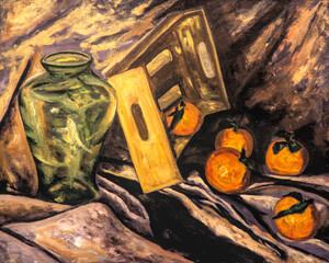 Still life with oranges