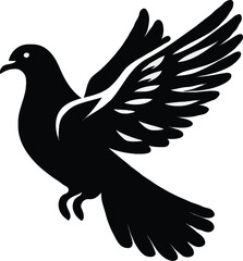 pigeon silhouette vector