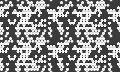 Seamless spotted pattern with abstract circles, perfect for textile prints, wallpaper, or creative geometric posters. Trendy polka dot design for modern backgrounds.
