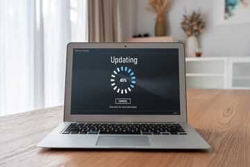 Software update on computer for modish version of device software upgrade