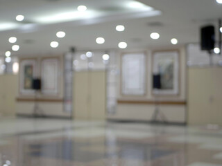 Blurry background room building. Blur background of modern office interior design .