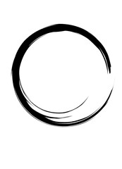 black circle vector in blank background