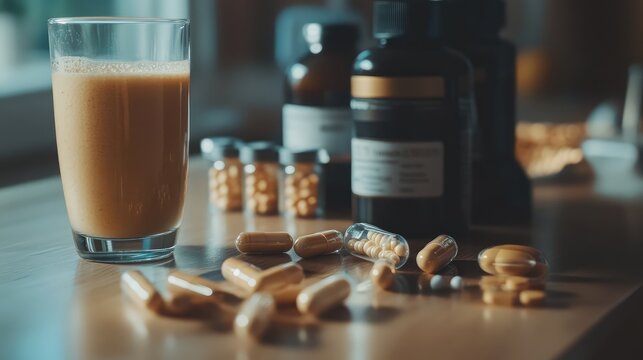 Daily Supplements and Healthy Lifestyle Preparation