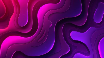 Wallpaper An abstract background with flowing purple and pink shapes creating a sense of depth and movement