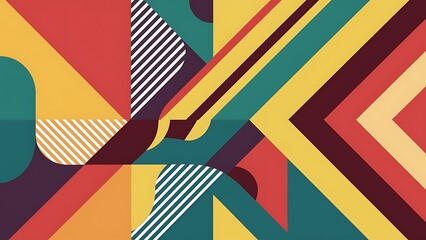 Retro geometric background
