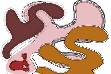 abstract color background with shape and line