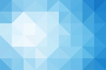 Mosaic triangle blue background. Gradient pixel polygonal background.
