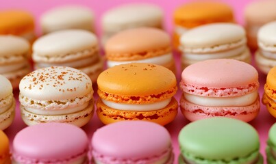 Obraz premium macaron, generation AI 