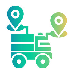 aggregate shipment Gradient icon