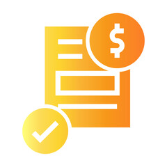 bill of lading  Gradient icon