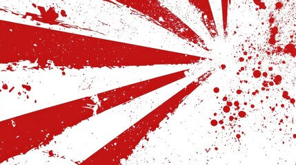 Abstract Red Breaking Excitement with Modern Sunburst Background, Featuring Bold Lines and Vibrant Colors that Evoke Energy and Dynamism, Perfect for Eye-Catching Designs and Creative Projects