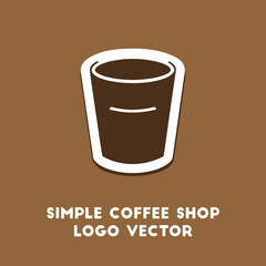 Simple Coffee Shop Logo Vector Illustration