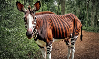zebra in the forest