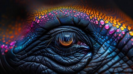 Obraz premium Wildlife Animals, vibrant colors, natural habitat, close-up, detailed