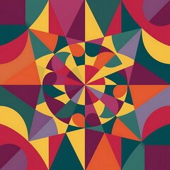 Fototapeta premium Retro geometric background