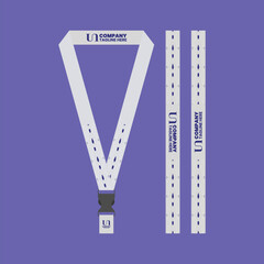 event lanyard keychain for company business id card