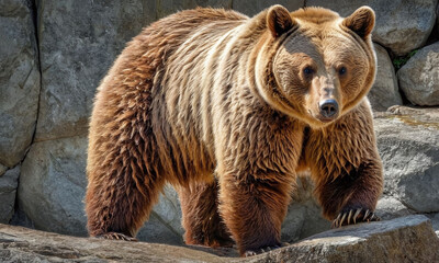 Obraz premium brown bear in zoo