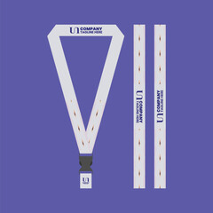event lanyard keychain for company business id card